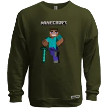Свитшот без начеса Minecraft Стив