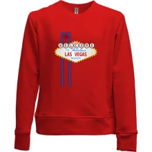 Дитячий світшот без начосу c покажчиком "welcome to Las Vegas"