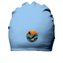 Хлопковая шапка Fishing art in a circle