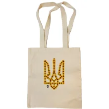 Сумка шопер Тризуб із соняшників