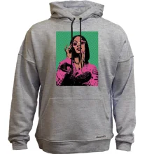 Худи без начеса с Cardi B (поп-арт)