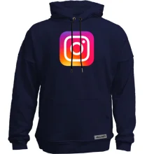 Худи без начеса с логотипом Instagram