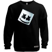 Свитшот без начеса со шлемом Marshmello