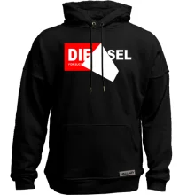 Худи без начеса с надписью Diesel