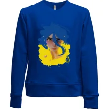 Дитячий світшот без начосу Українська дівчина (ART)