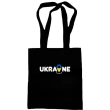Сумка шопер з принтом "Локація Україна"