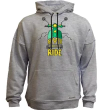 Худи без начеса Never forget to ride