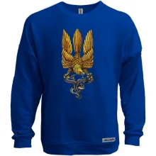 Світшот без начосу із золотим соколом-тризубом і зміями