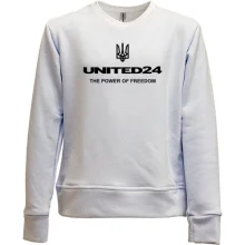 Дитячий світшот без начосу з гербом "united24 the power of freedom"