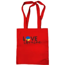 Сумка шоппер LOVE Ukraine с флагом