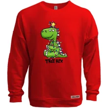 Свитшот без начеса с дракошей "Tree Rex"