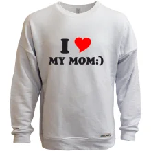 Свитшот без начеса I love my mom
