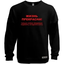 Світшот без начосу Життя прекрасне