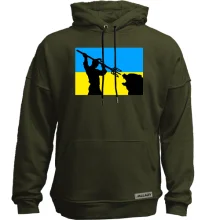 Худи без начеса Козак убивает медведя