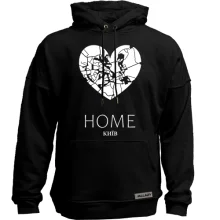 Худи без начеса с сердцем Киев "Home"