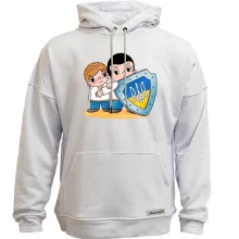 Худи без начеса с защитником Украины в стиле Love is..