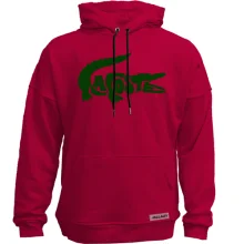 Худи без начеса со стилизованным лого "Lacoste"