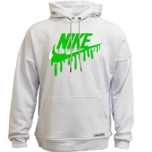 Худи без начеса лого "Nike" c потеками