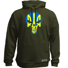 Худи без начеса "Череп с гербом"