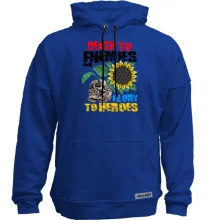 Худи без начеса "Death to enemies. glory to heroes"