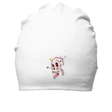 Хлопковая шапка Skull with tongue. art