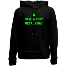 Детское худи без начеса c надписью "have a very metal xmas"