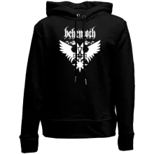 Детское худи без начеса Behemoth лого с крестом (2)