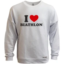 Світшот без начосу Я люблю Біатлон - I love Biathlon