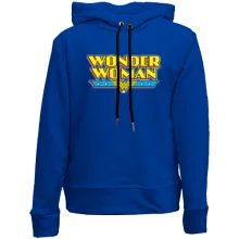 Детское худи без начеса с надписью Wonder Woman