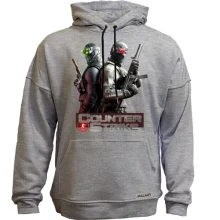 Худи без начісу з двома бійцями Counter Strike