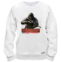 Свитшот с бойцом и красным логотипом Counter Strike