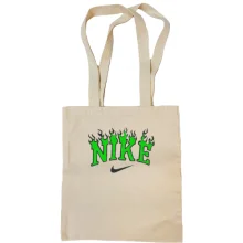 Сумка шоппер с лого Nike в пламени
