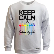 Світшот без начосу Keep calm and colour your life (2)