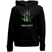 Детское худи без начеса Minecraft hole