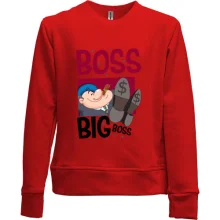 Детский свитшот без начеса Boss, big boss
