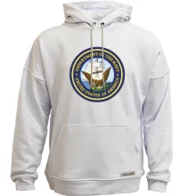 Худи без начеса NAVY (logo big)