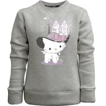 Дитячий світшот без начосу hello kitty в капелюсі