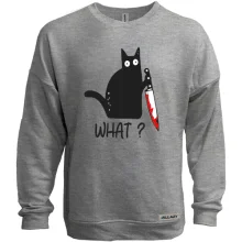 Світшот без начосу What cat