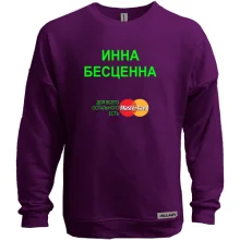 Світшот без начосу з написом 