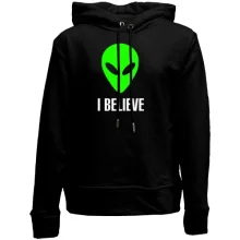 Детское худи без начеса I BELIEVE