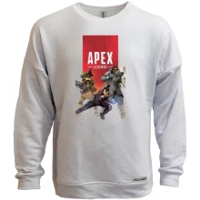 Свитшот без начеса с постером игры Apex - legends