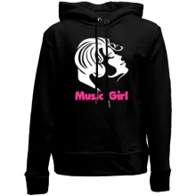 Детское худи без начеса Music Girl