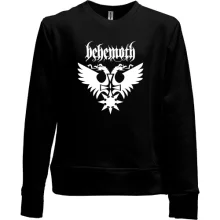 Детский свитшот без начеса Behemoth лого с крестом (2)