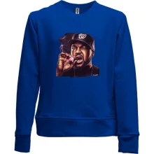 Детский свитшот без начеса с курящим Ice Cube