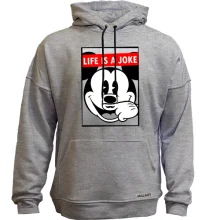 Худи без начеса Life is a joke