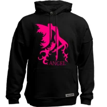 Худи без начеса с розовым ангелом ANGEL