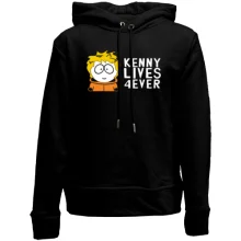 Детское худи без начеса Kenny lives forever