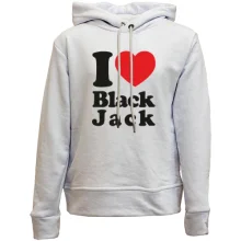 Детское худи без начеса I love Black Jack