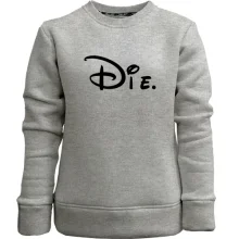 Детский свитшот без начеса Die (Mickey Style)