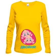 Женский лонгслив Двойня
